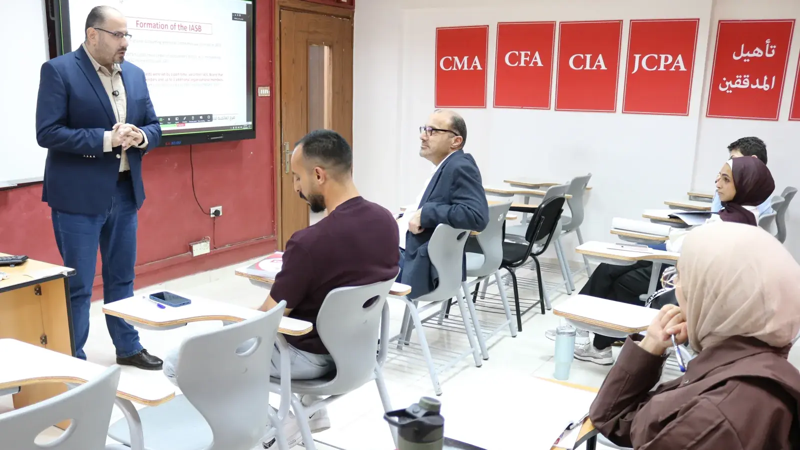 A DipIFR session in Sarh International’s classrooms in Amman