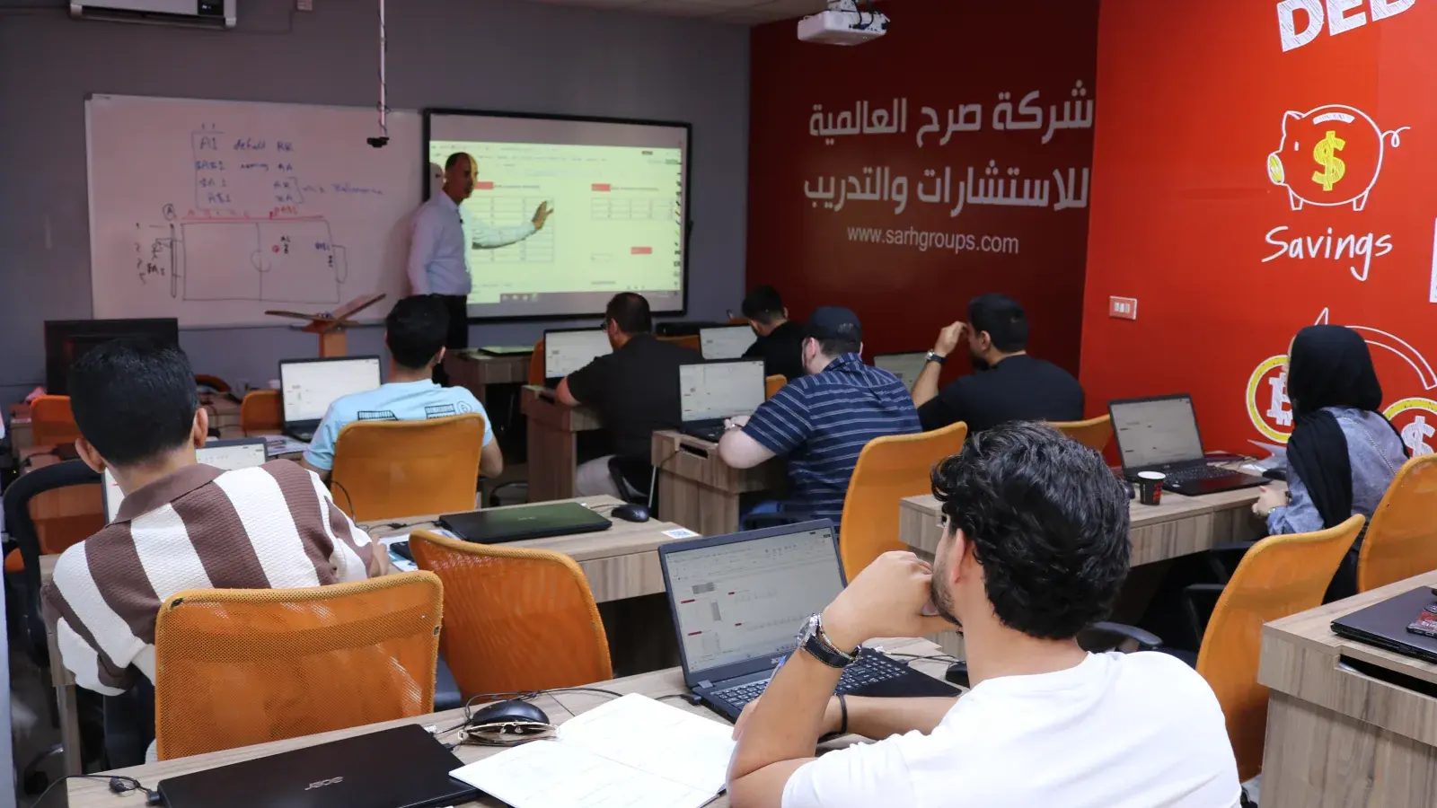 Sarh’s computer lab during the Excel for Accountants course