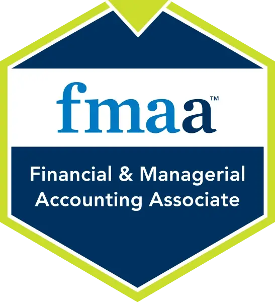 شعار شهادة محاسب إداري ومالي معتمد FMAA