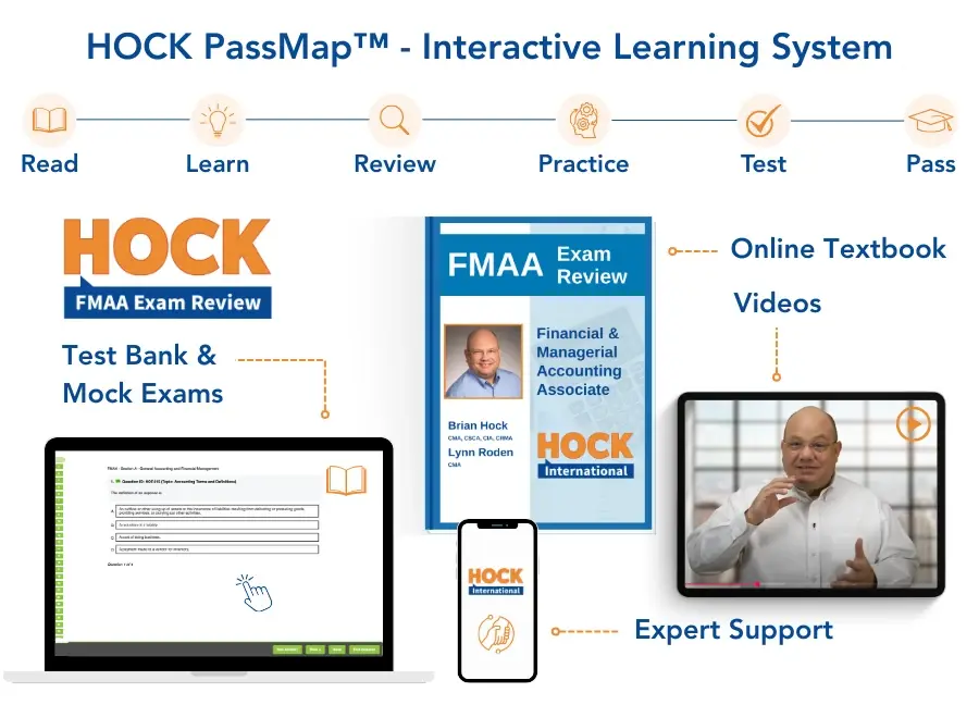 نظام HOCK PassMap لمنهاج FMAA — الكتاب وبنك الأسئلة والفيديوهات